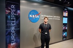 Michał Kołodyński, student lotnictwa i kosmonautyki na stażu w NASA JPL w Kalifornii,