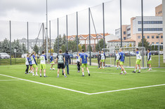 Mecz pokazowy podczas otwarcia nowego kompleksu sportowego Politechniki Rzeszowskiej,
