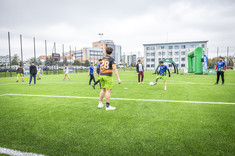 Mecz pokazowy podczas otwarcia nowego kompleksu sportowego Politechniki Rzeszowskiej,
