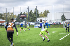 Mecz pokazowy podczas otwarcia nowego kompleksu sportowego Politechniki Rzeszowskiej,