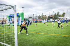 Mecz pokazowy podczas otwarcia nowego kompleksu sportowego Politechniki Rzeszowskiej,